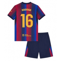 Barcelona Rodri Hernandez #16 Hemmatröja Barn 2026-27 Kortärmad (+ Korta byxor)